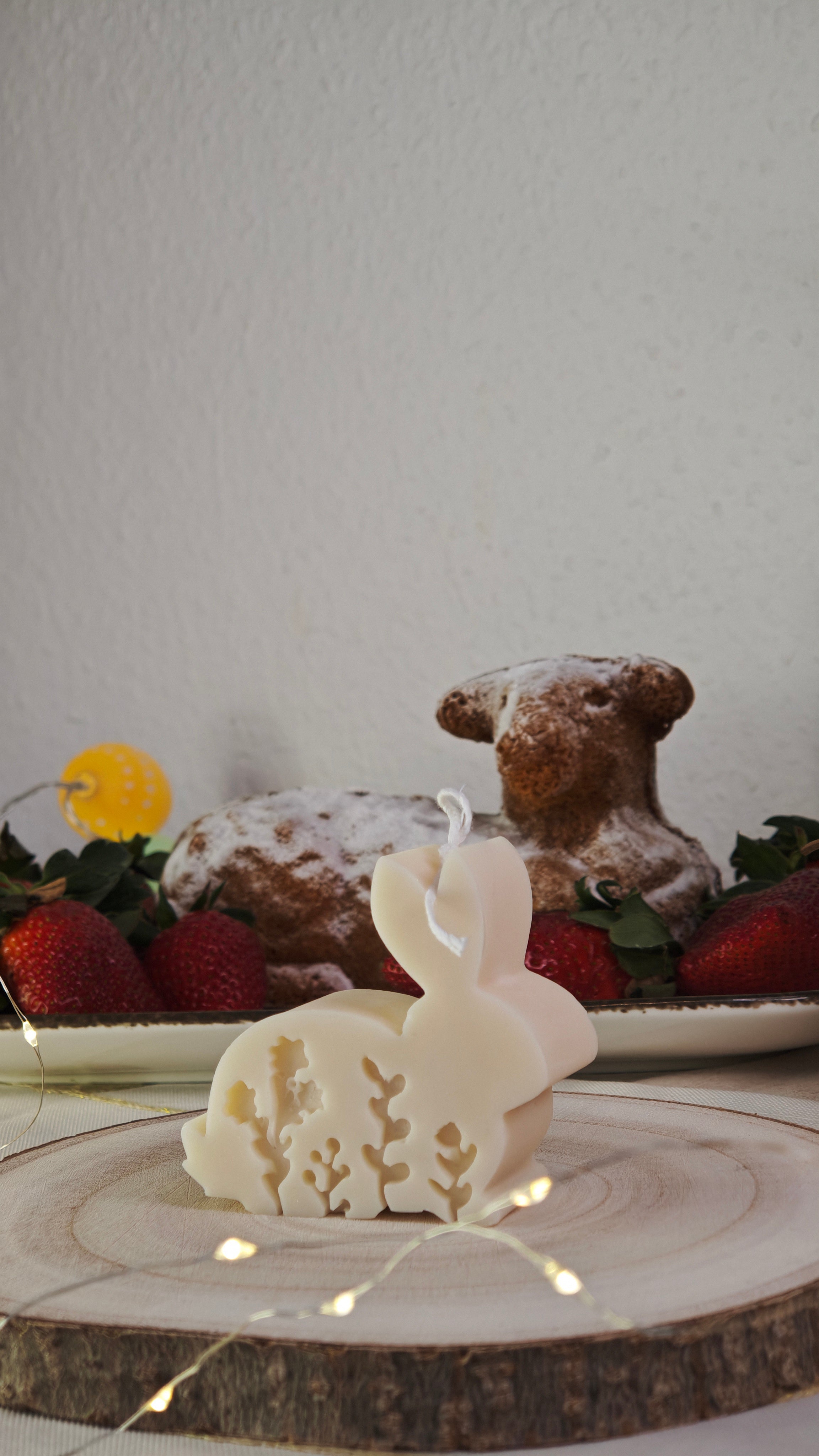 Hasenkerze – dekorative Osterkerze als fertiges Geschenk