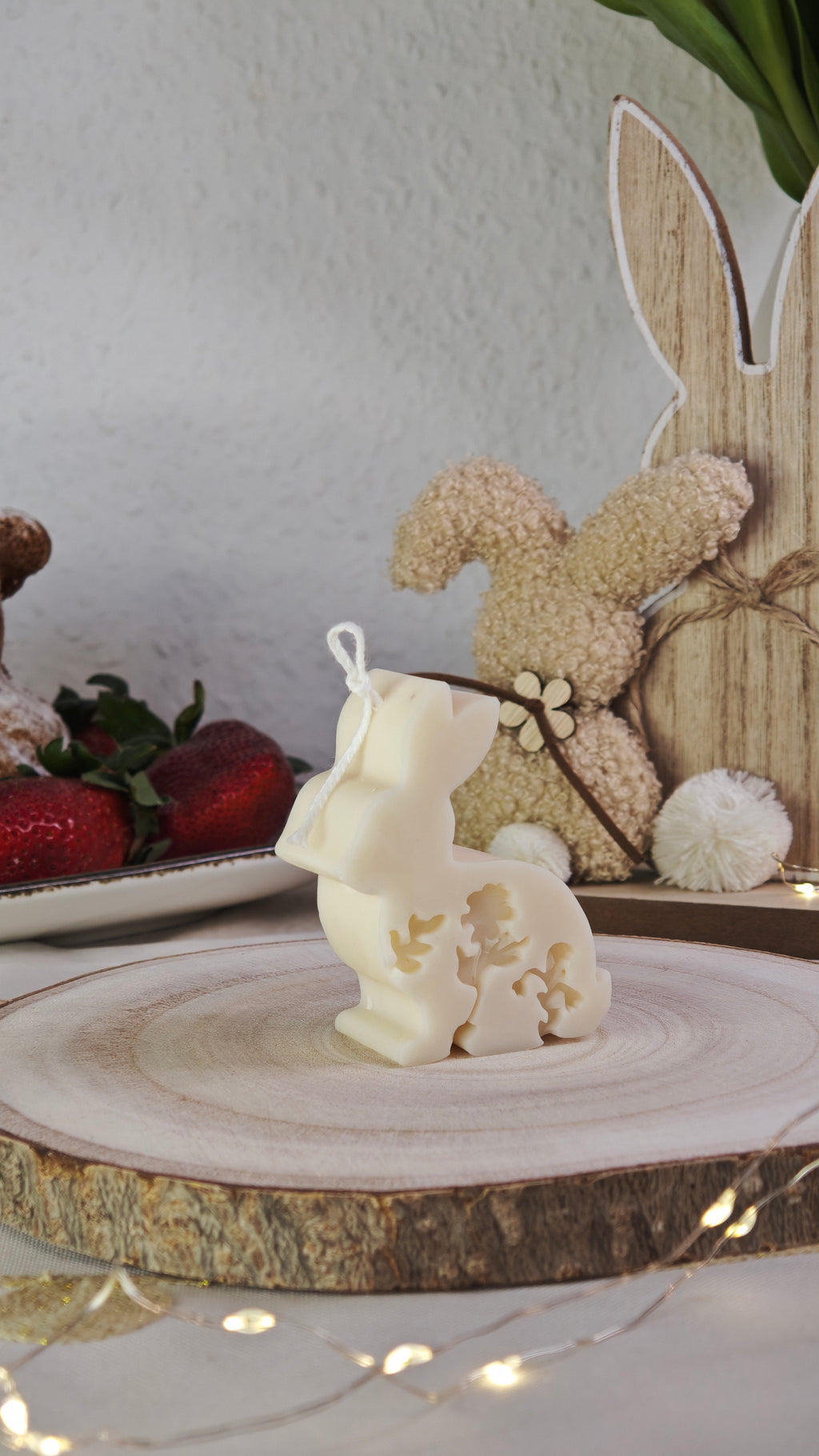 Hasenkerze – dekorative Osterkerze als fertiges Geschenk