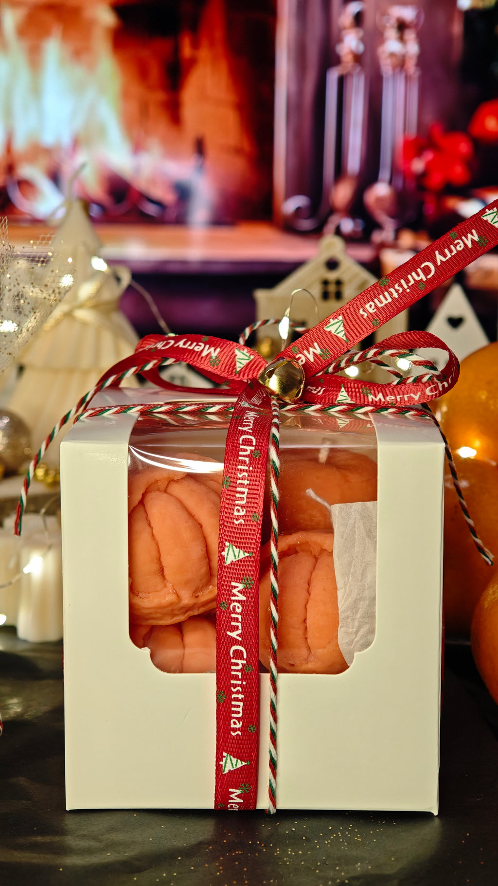 Mini-Kerze „Mandarine“ – vegane Weihnachtskerze