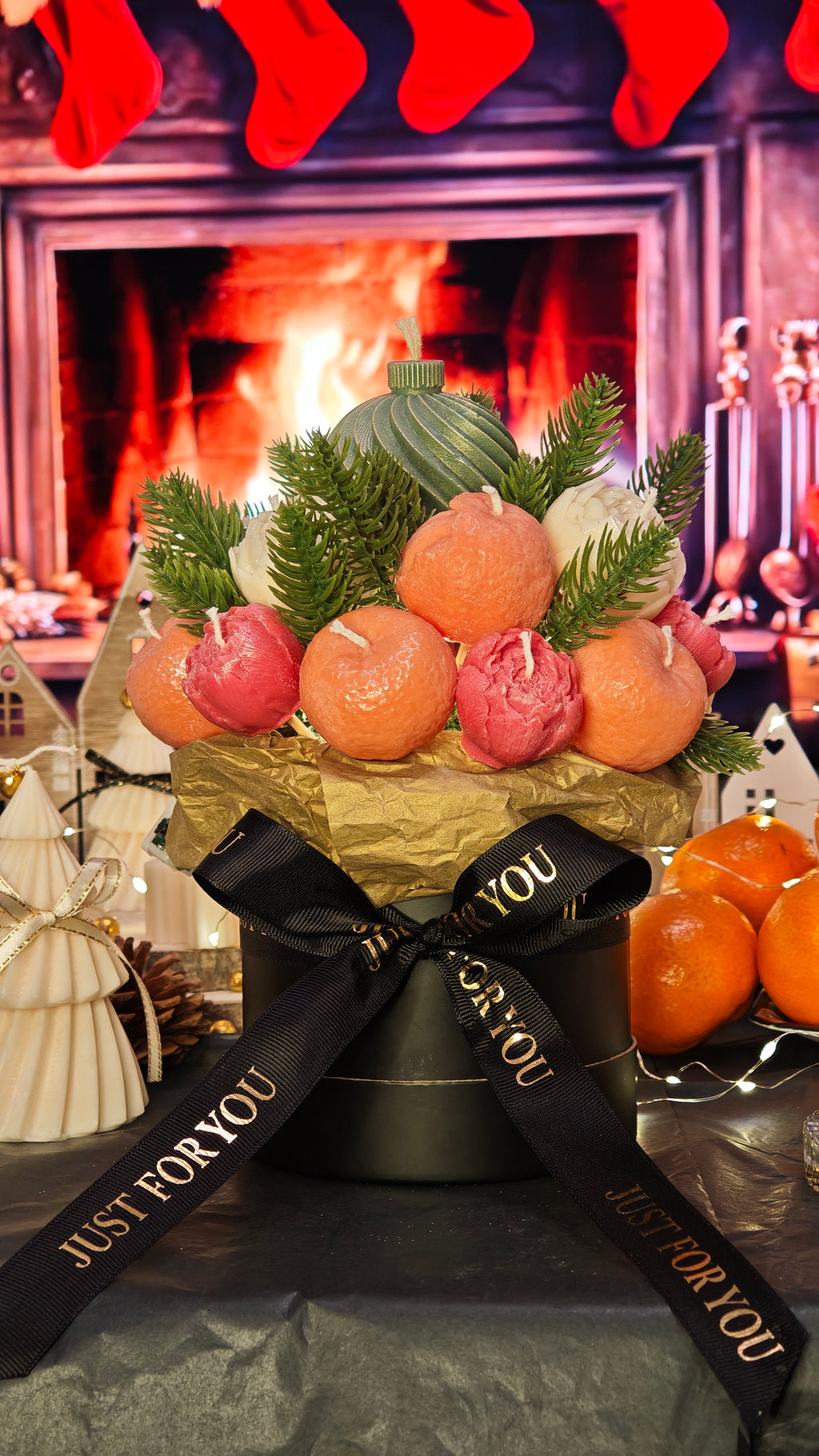 ISKA Premium Kerzenbouquet „Frost & Flamme“