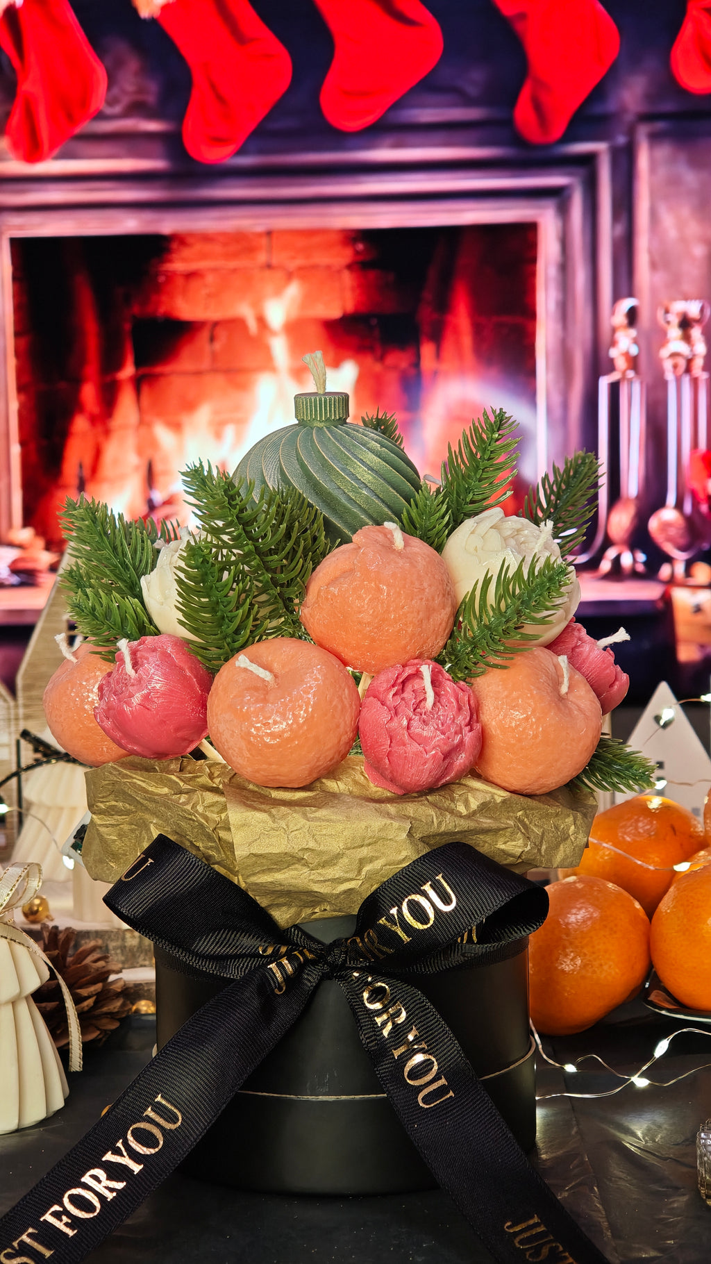 ISKA Premium Kerzenbouquet „Frost & Flamme“