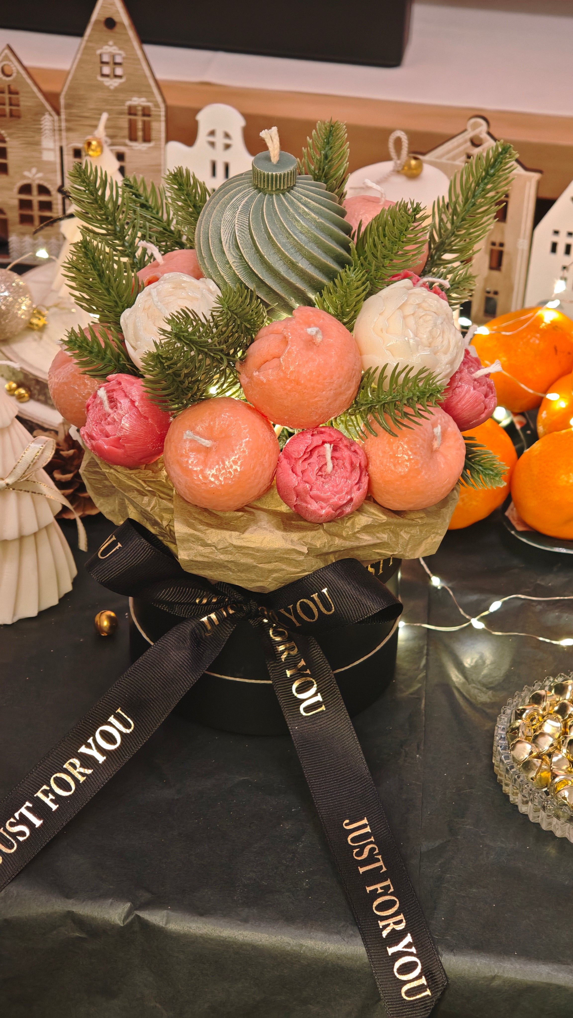 ISKA Premium Kerzenbouquet „Frost & Flamme“