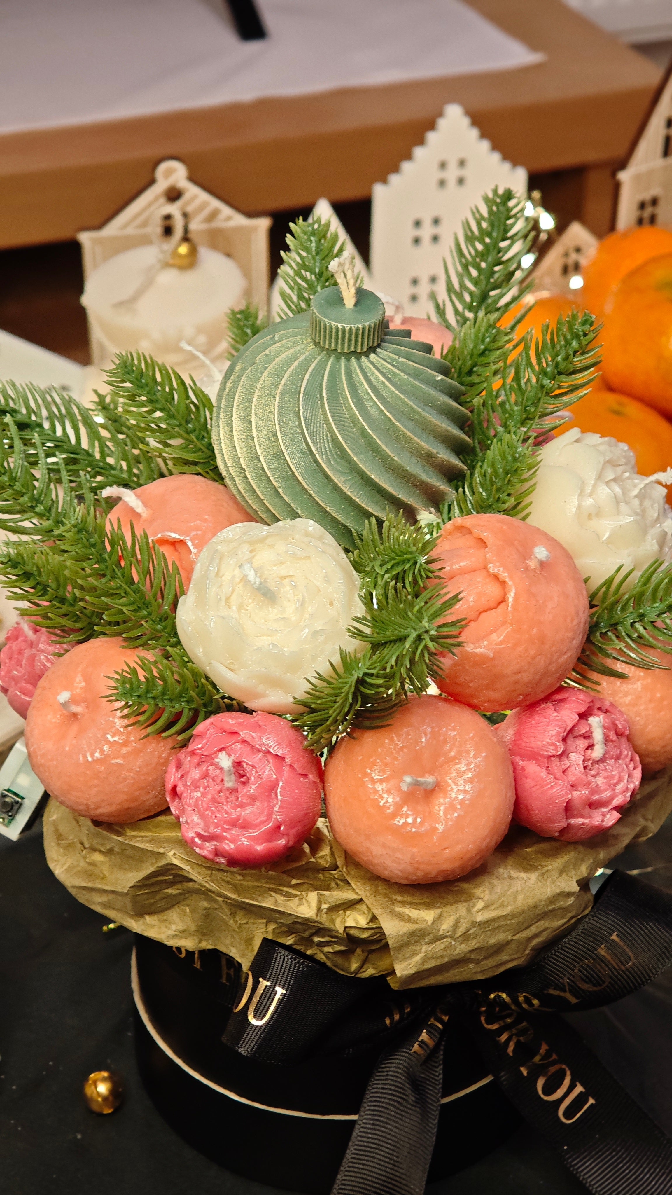 ISKA Premium Kerzenbouquet „Frost & Flamme“