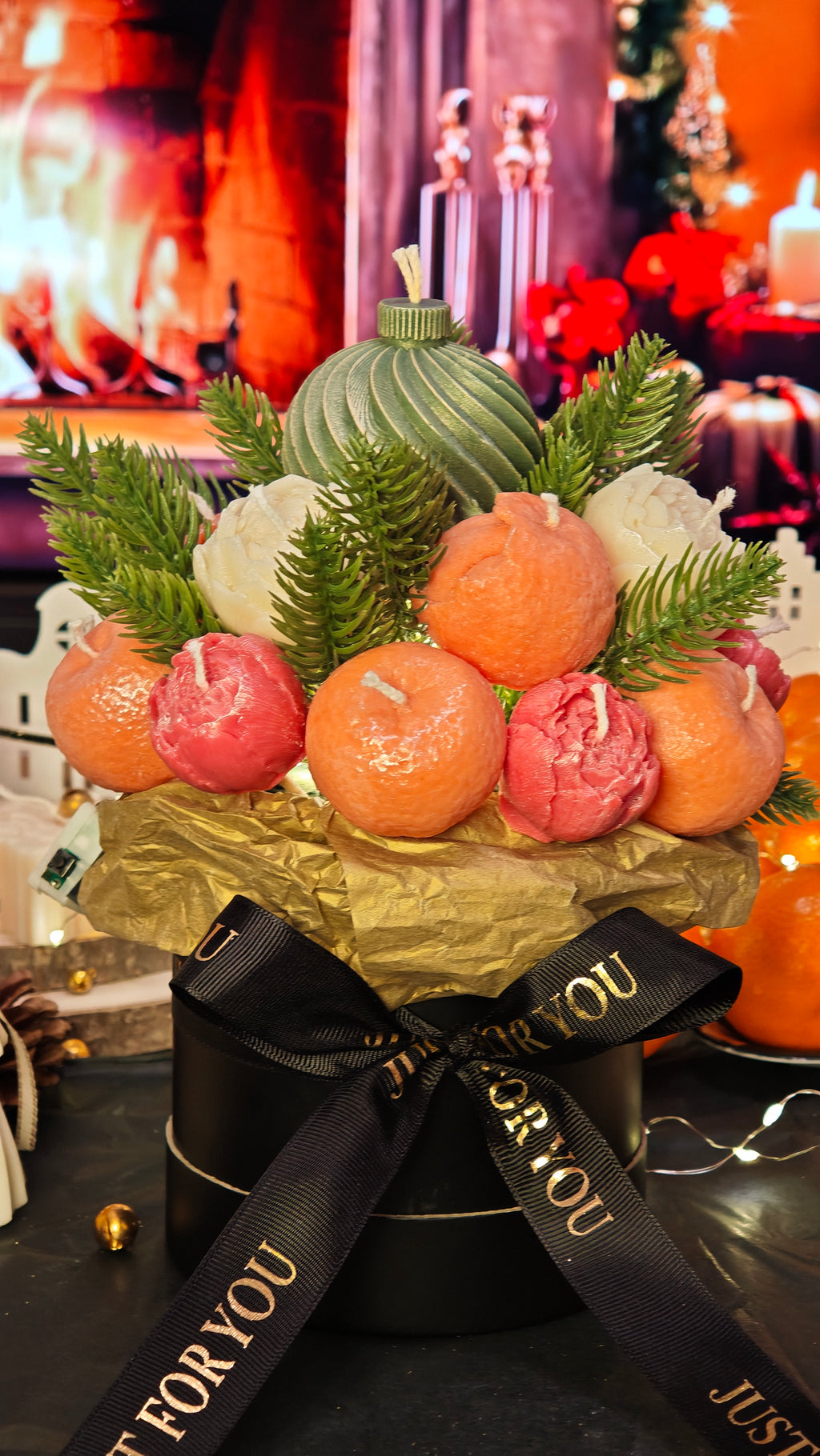 ISKA Premium Kerzenbouquet „Frost & Flamme“