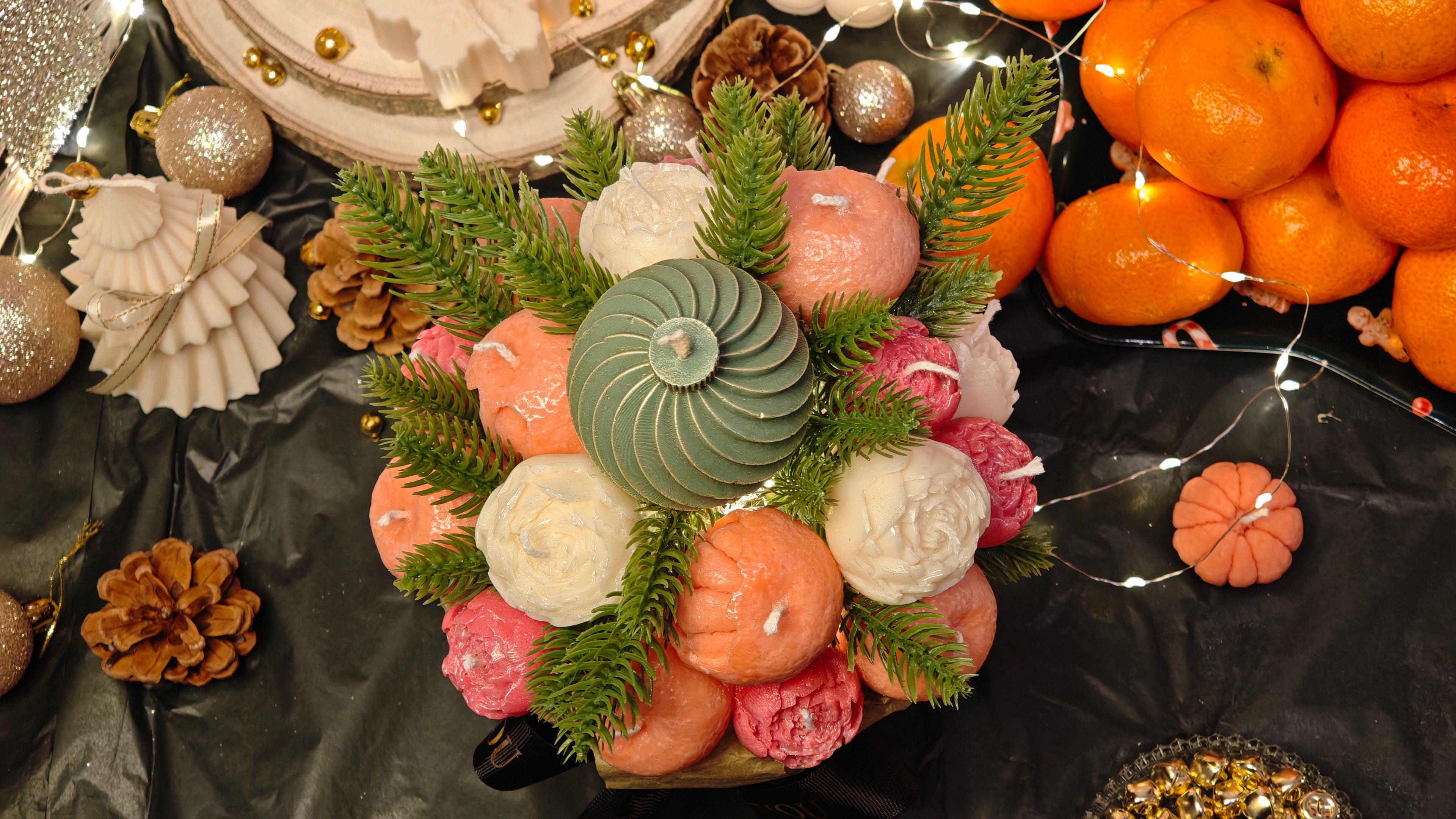 ISKA Premium Kerzenbouquet „Frost & Flamme“